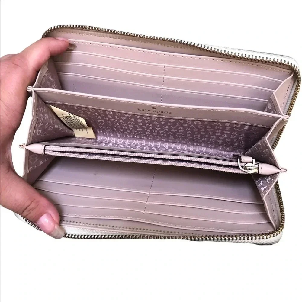 KATE SPADE TWO TONED LEATHER WALLET